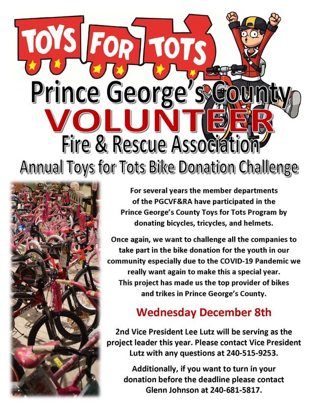 Toys for Tots Bike Challenge 2021 Prince County Volunteer